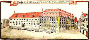 Zeug und Magazinhaus auf dem Burgfeld - Arsenał i magazyn na Kępie Mieszczańskiej, widok ogólny